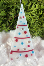 Load image into Gallery viewer, Holiday ornaments - Pink-Turquoise-Dichro