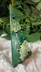 Holiday Ornaments - Forest Green / Mica / Embellished