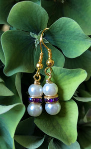 Little Gems - White with multicolored Crystals
